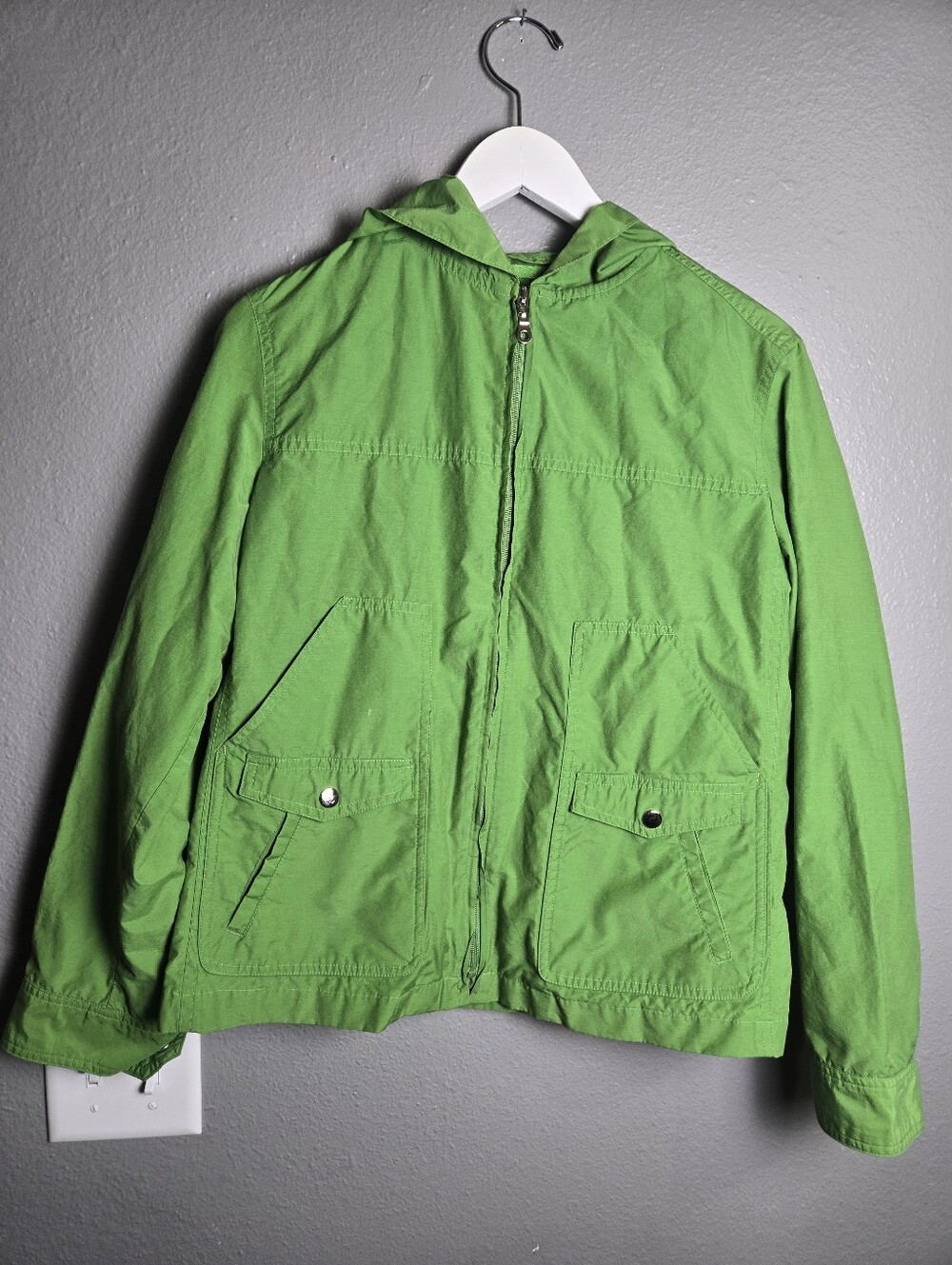 Talbots Vintage Green Utility Jacket Size Small